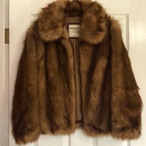 Abercrombie Faux Fur coat